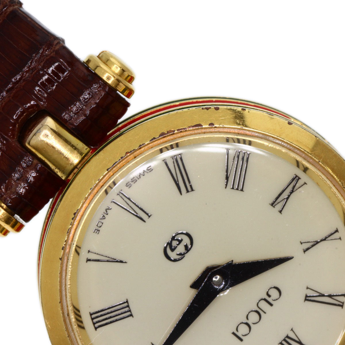 GUCCI Watches Quartz Gold Plated gold Sherry line Ivory dial