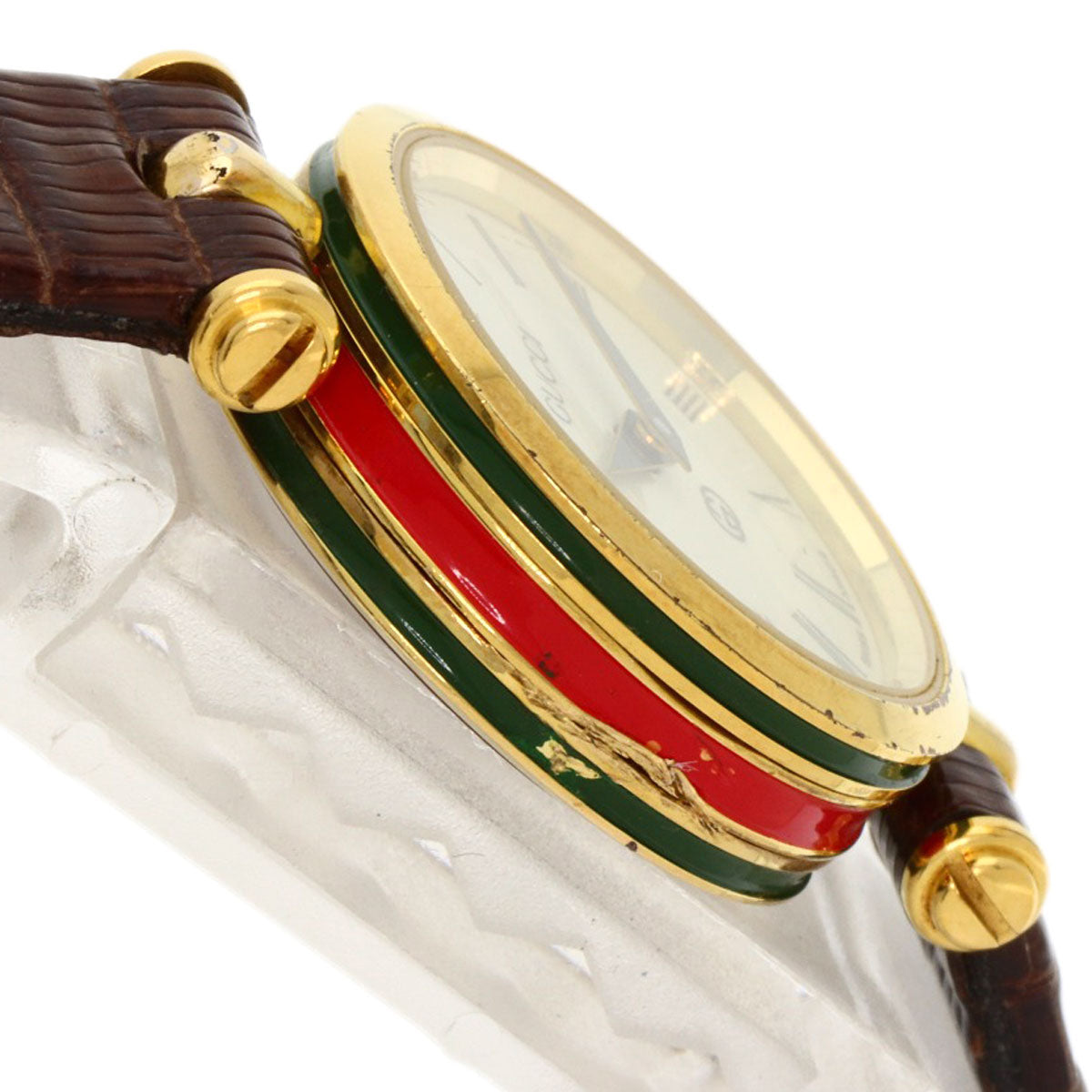 GUCCI Watches Quartz Gold Plated gold Sherry line Ivory dial