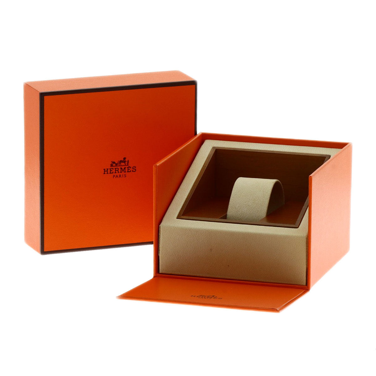 HERMES Watches Quartz CL1.310 Stainless Steel , Stainless Steel Silver Clipper Chrono black dial Women Used