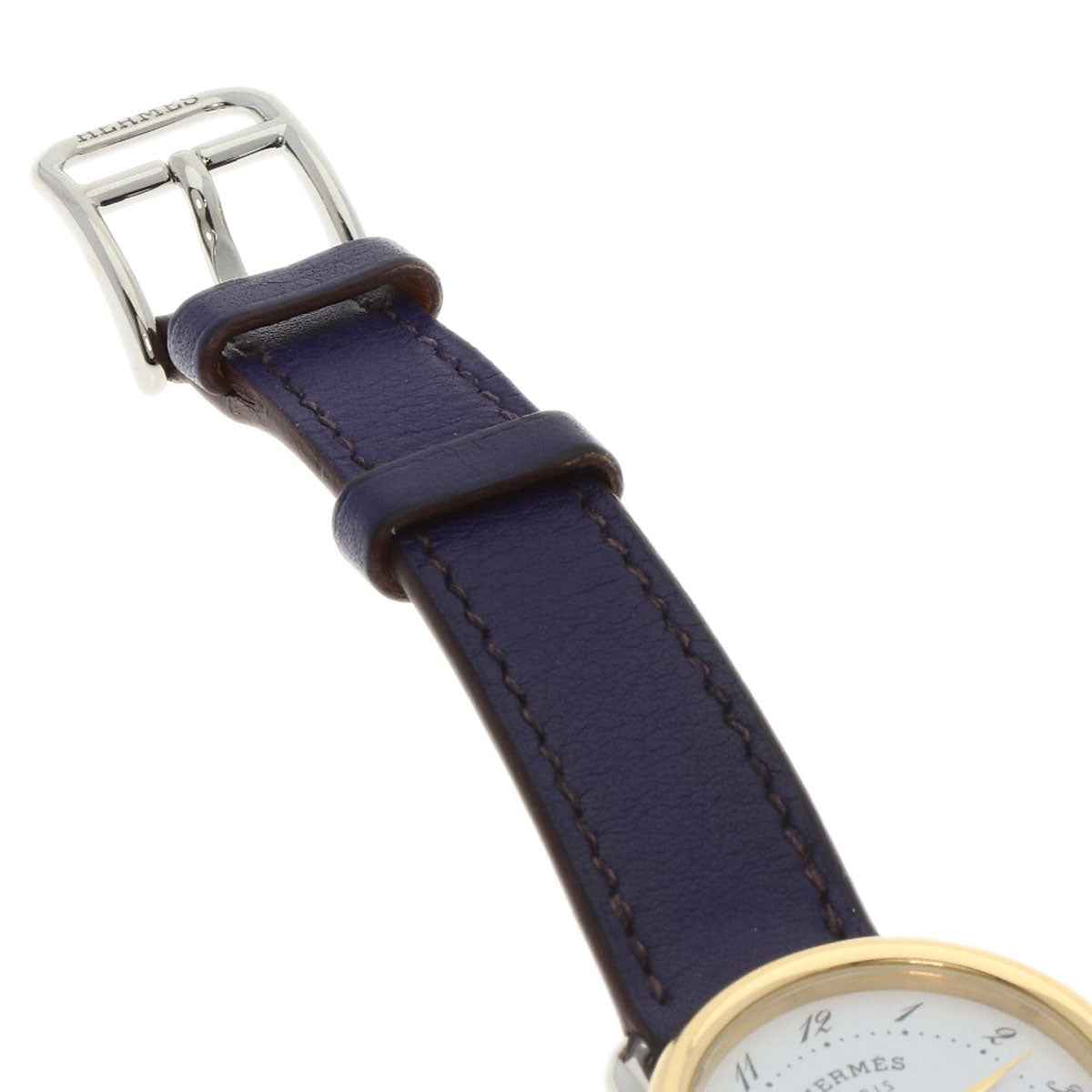 HERMES Watches Quartz AR5.220a Stainless Steel Silver Arceau white dial