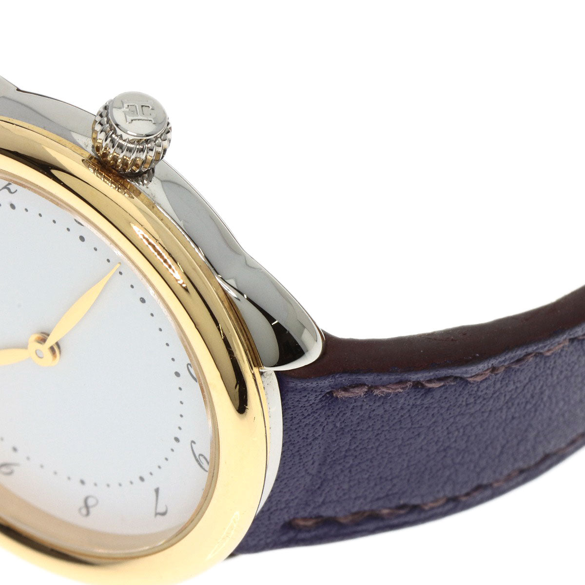 HERMES Watches Quartz AR5.220a Stainless Steel Silver Arceau white dial