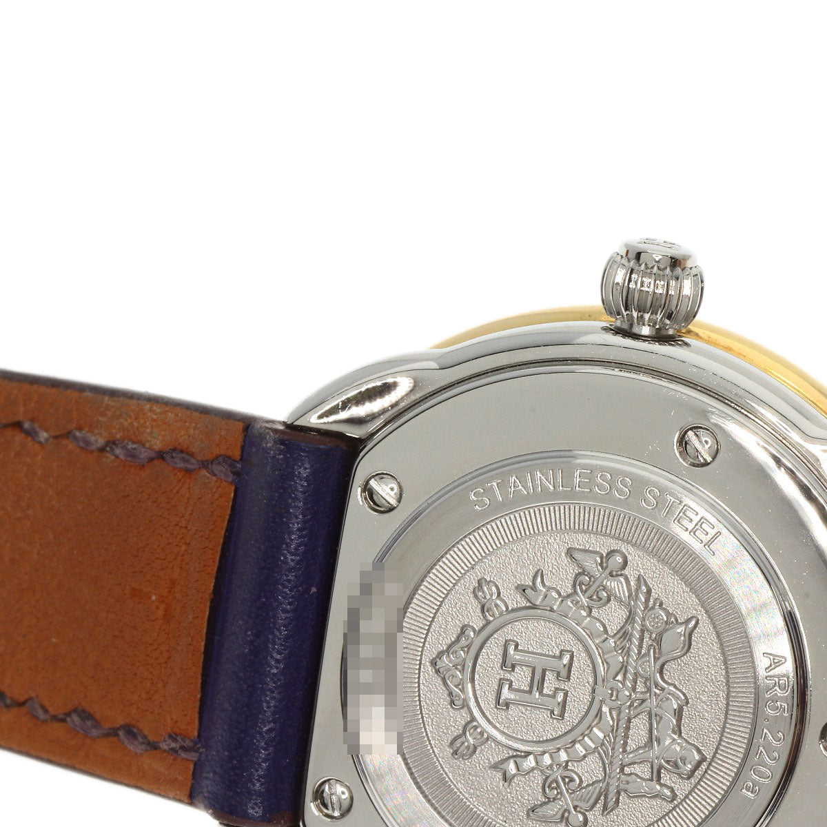HERMES Watches Quartz AR5.220a Stainless Steel Silver Arceau white dial