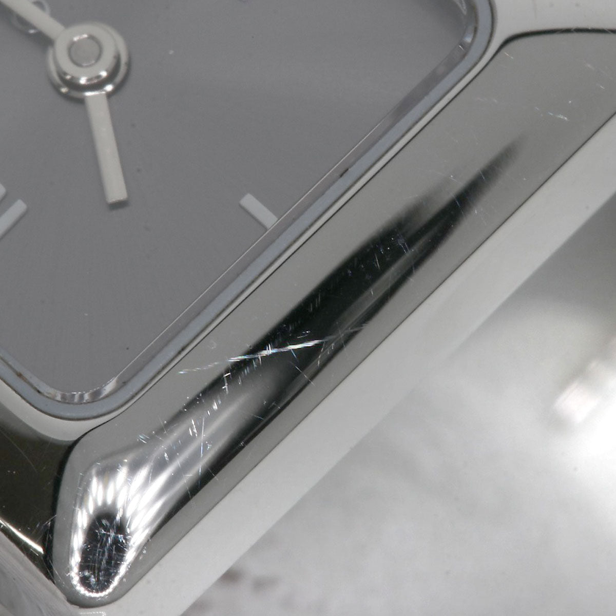 GUCCI Watches Quartz 1900L Stainless Steel , Stainless Steel Silver Square face Silver dial Women Used