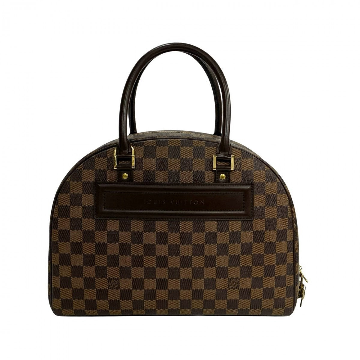 LOUIS VUITTON Handbag leather Brown Damier Norita