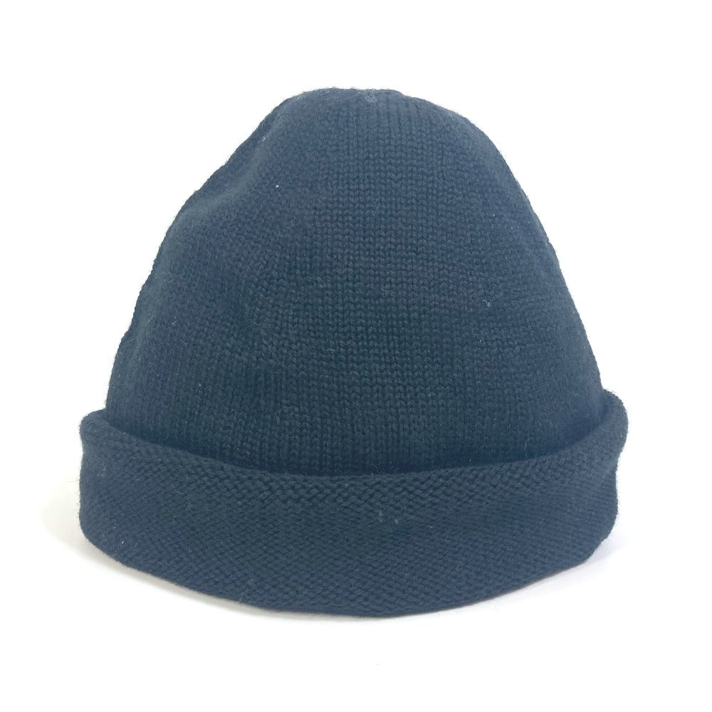 GUCCI Knit hat wool black Sherry line mens M Used