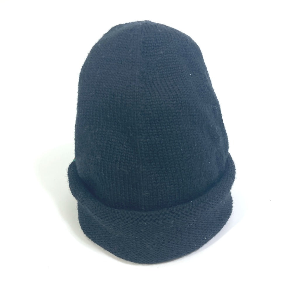 GUCCI Knit hat wool black Sherry line mens M Used