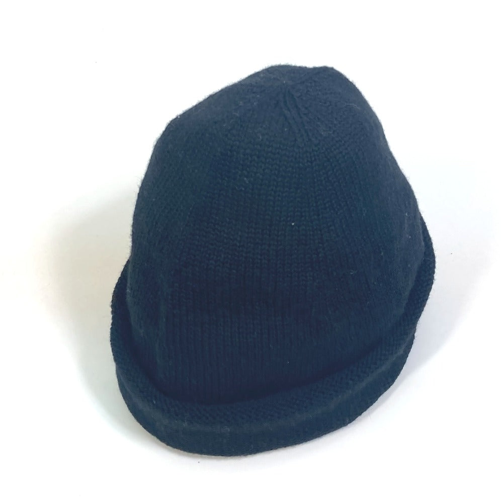 GUCCI Knit hat wool black Sherry line mens M Used