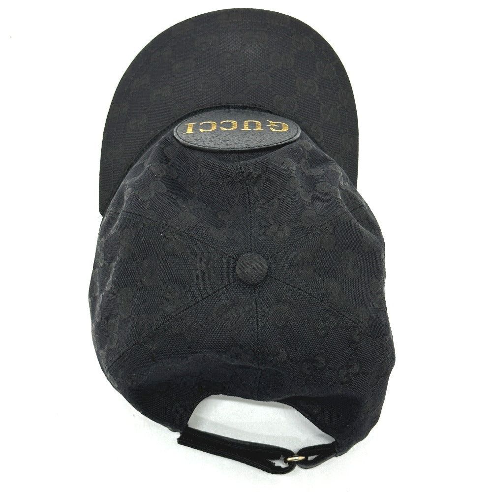 GUCCI cap 627114 Nylon black Gucci Off The Grid Gucci Off the Grid GG logo mens XL Used