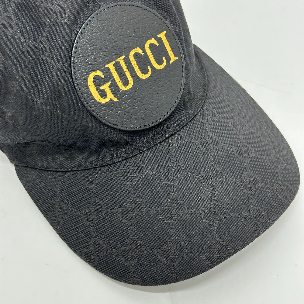 GUCCI cap 627114 Nylon black Gucci Off The Grid Gucci Off the Grid GG logo mens XL Used