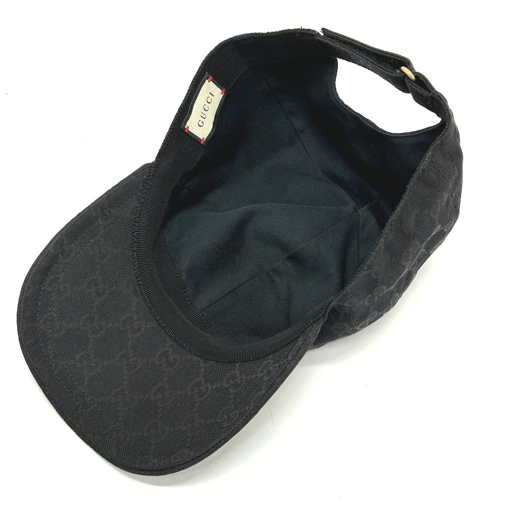 GUCCI cap 627114 Nylon black Gucci Off The Grid Gucci Off the Grid GG logo mens XL Used