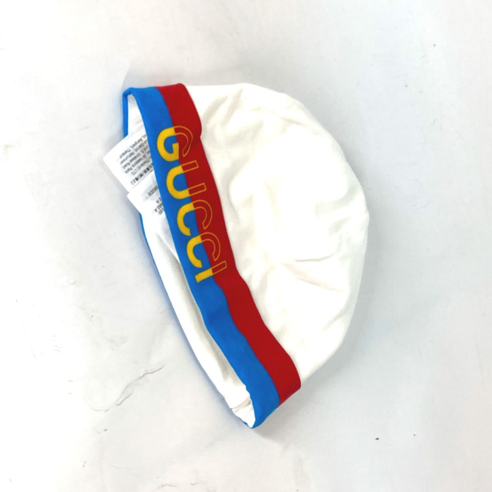 GUCCI Knit hat 516326 cotton white Baby gift baby BABY baby 3 piece gift set 9/12m