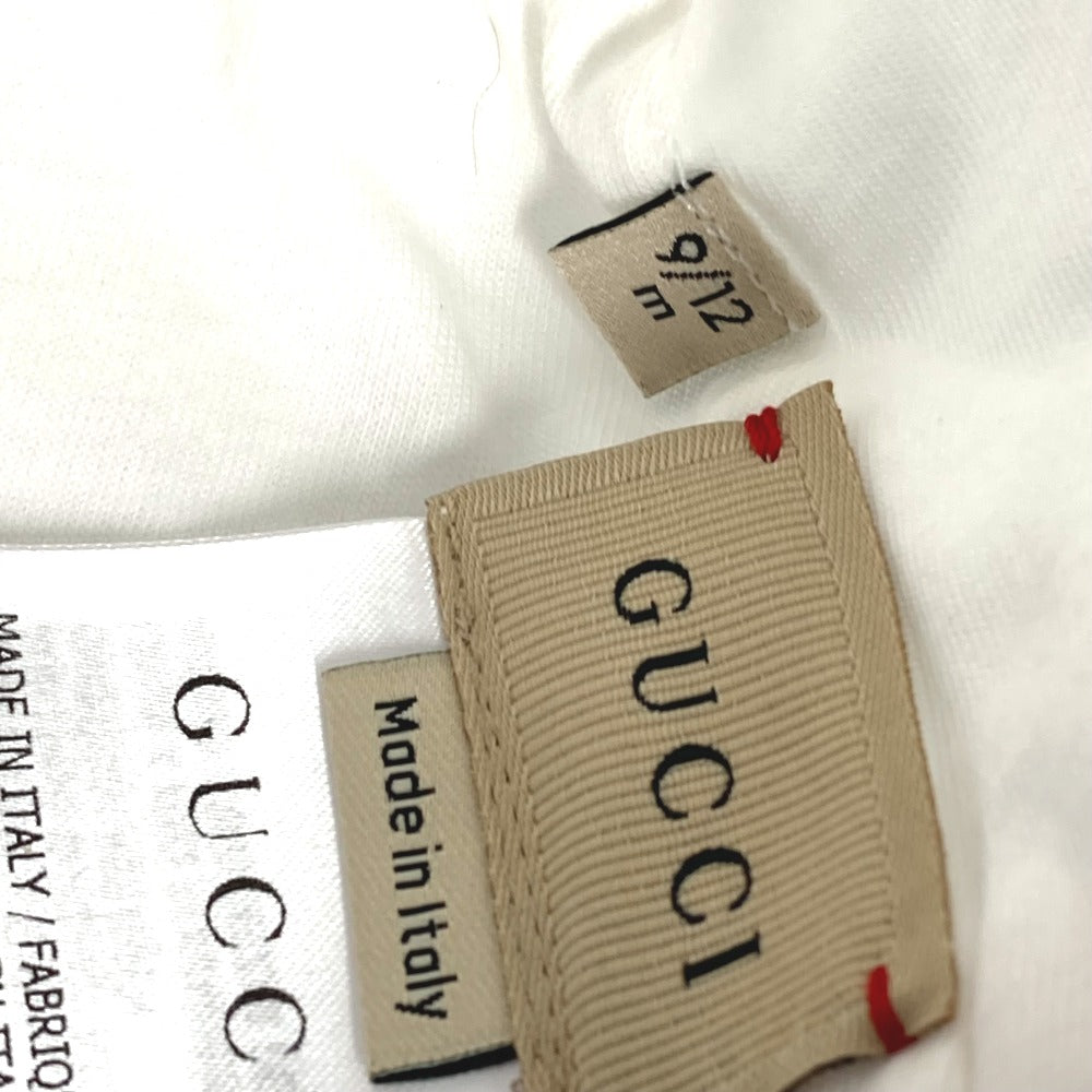 GUCCI Knit hat 516326 cotton white Baby gift baby BABY baby 3 piece gift set 9/12m