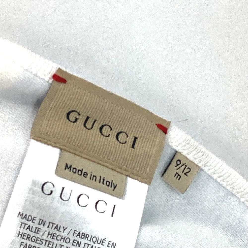 GUCCI Knit hat 516326 cotton white Baby gift baby BABY baby 3 piece gift set 9/12m