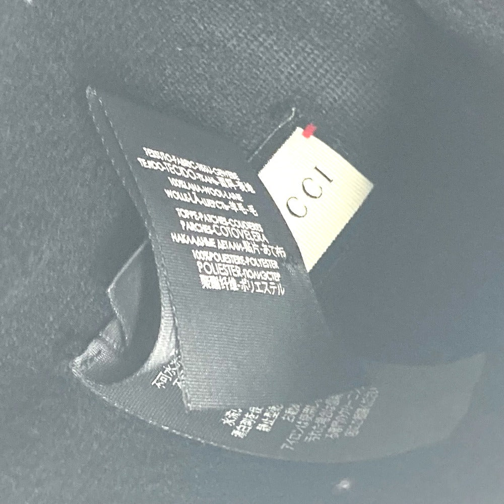 GUCCI Knit hat wool black beanie hat knit hat knit cap logo