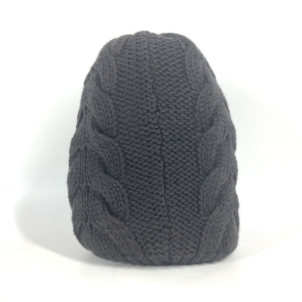 GUCCI Knit hat 300052 wool Brown GG M