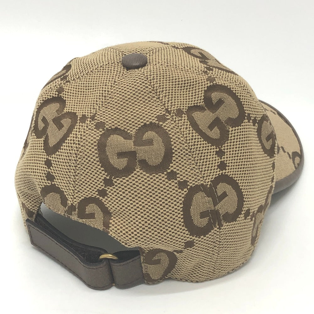 GUCCI cap 681264 canvas beige Jumbo GG mens M Used