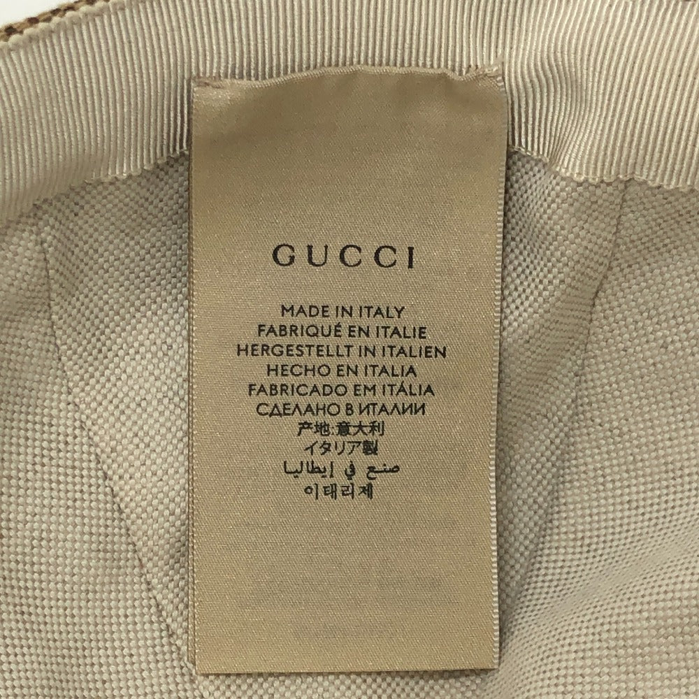 GUCCI cap 681264 canvas beige Jumbo GG mens M Used