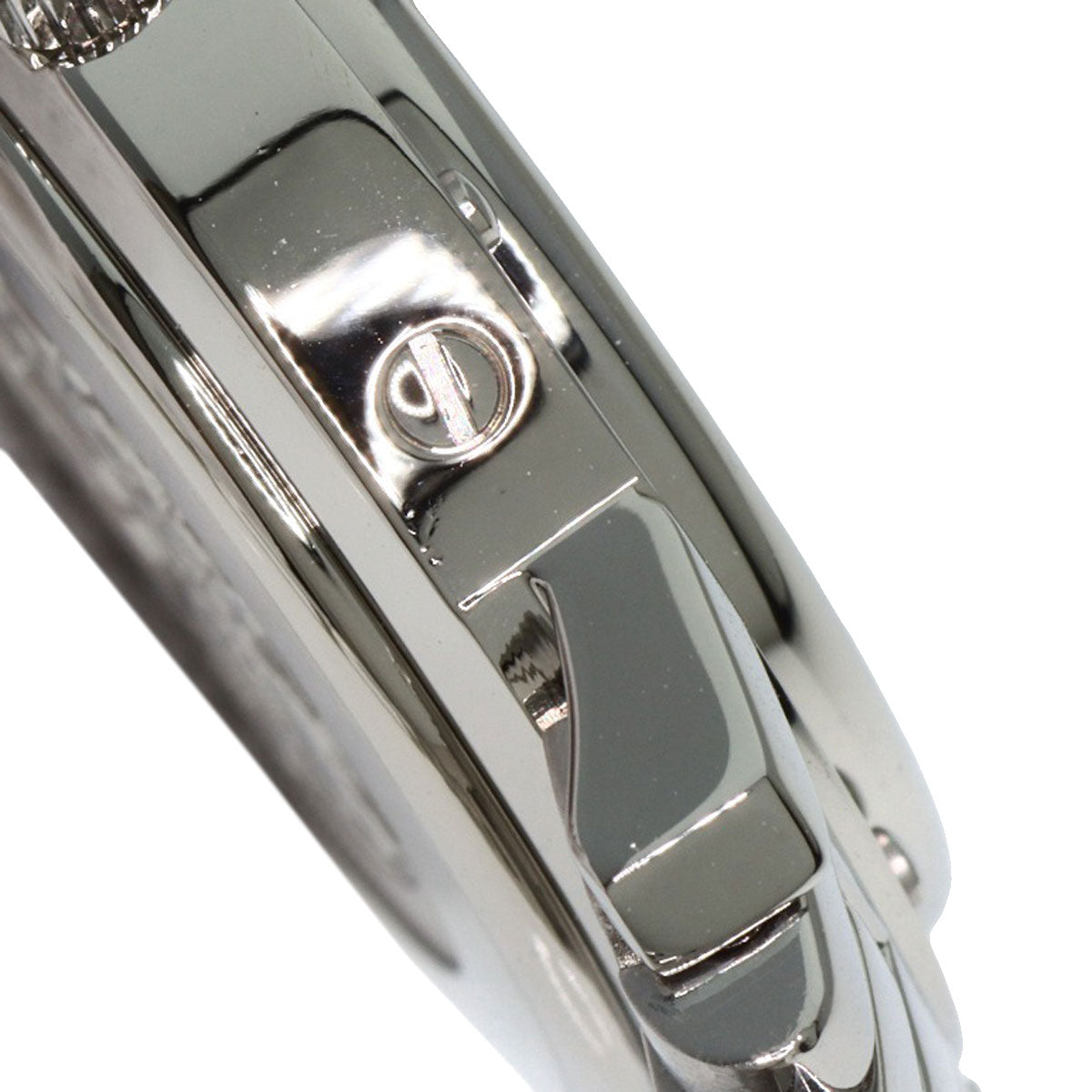 HERMES Watches Quartz CL4.210 Stainless Steel , Stainless Steel Silver Clipper Nacre new buckle Pink shell dial Women Used