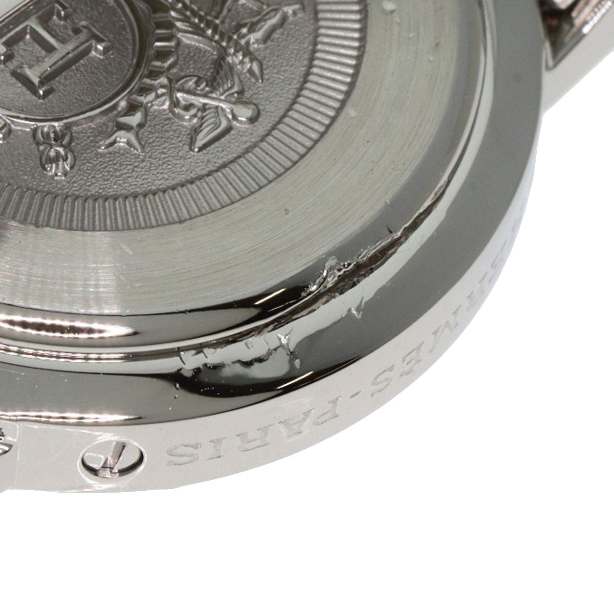 HERMES Watches Quartz CL4.210 Stainless Steel , Stainless Steel Silver Clipper Nacre new buckle Pink shell dial Women Used