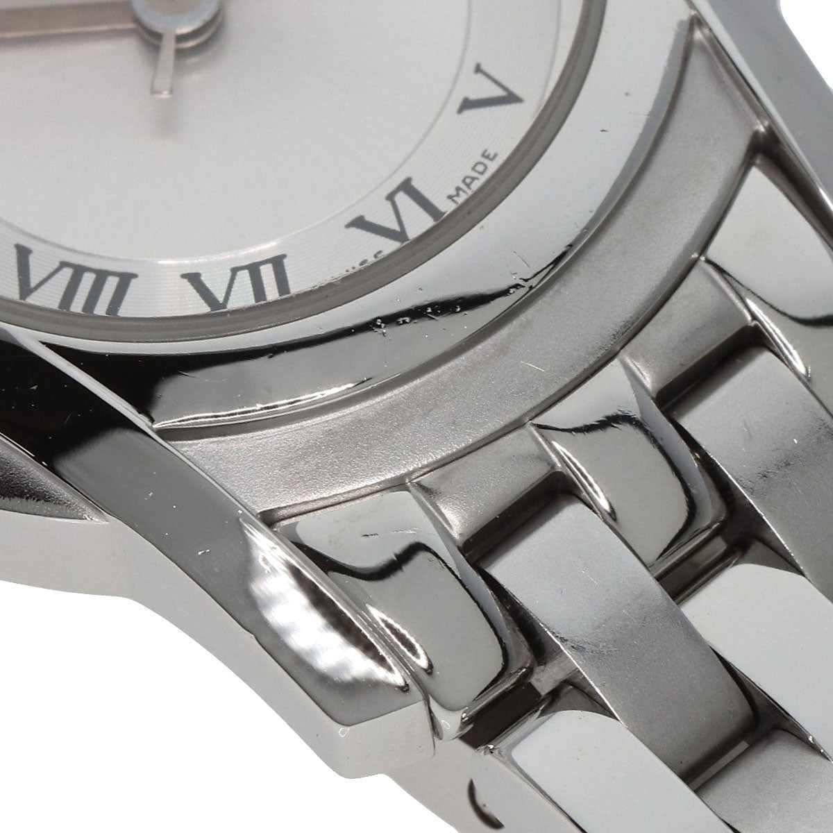 GUCCI Watches Quartz 5500L Stainless Steel , Stainless Steel Silver Round face Silver dial Women Used