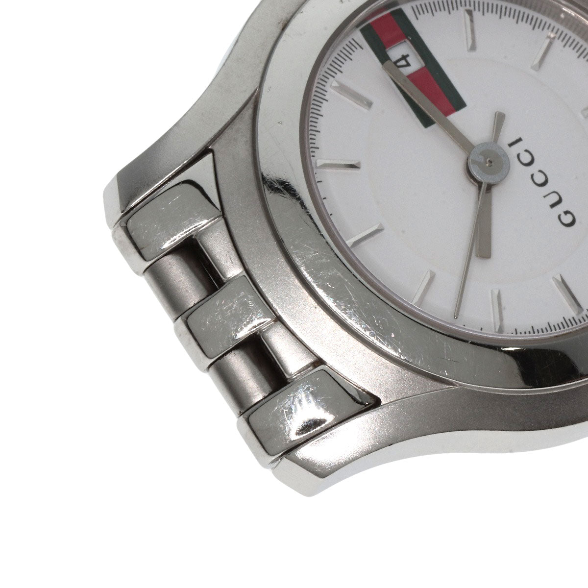 GUCCI Watches Quartz 5500L Stainless Steel Silver Round face white dial