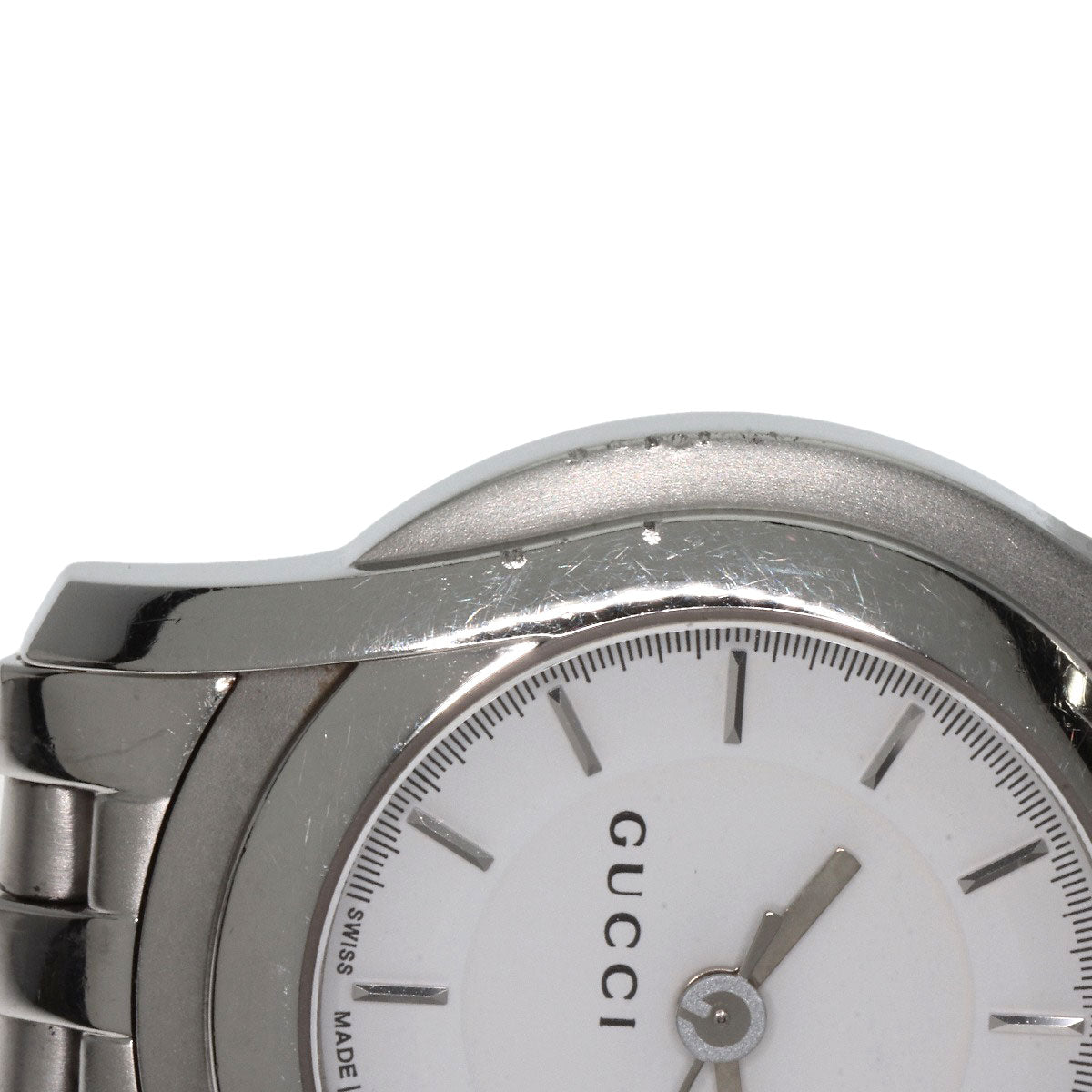 GUCCI Watches Quartz 5500L Stainless Steel Silver Round face white dial