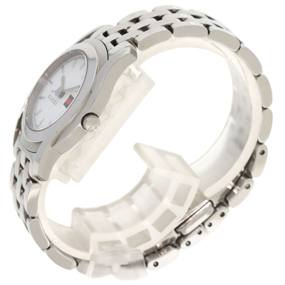 GUCCI Watches Quartz 5500L Stainless Steel Silver Round face white dial