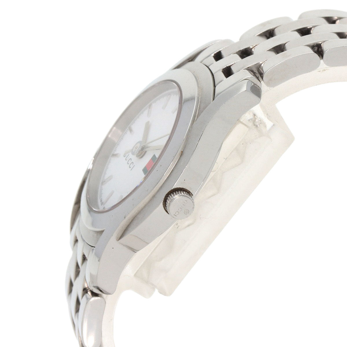 GUCCI Watches Quartz 5500L Stainless Steel Silver Round face white dial