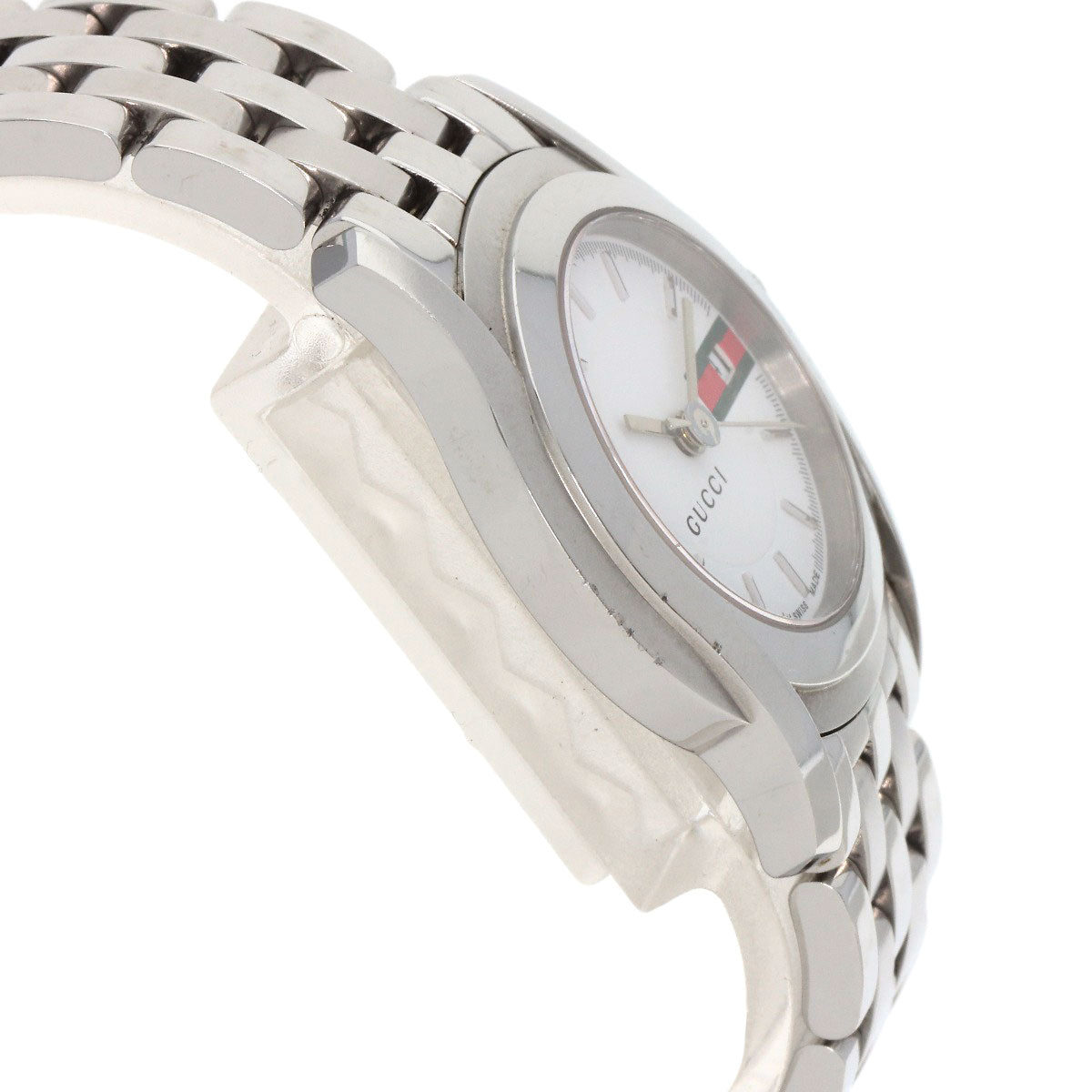 GUCCI Watches Quartz 5500L Stainless Steel Silver Round face white dial