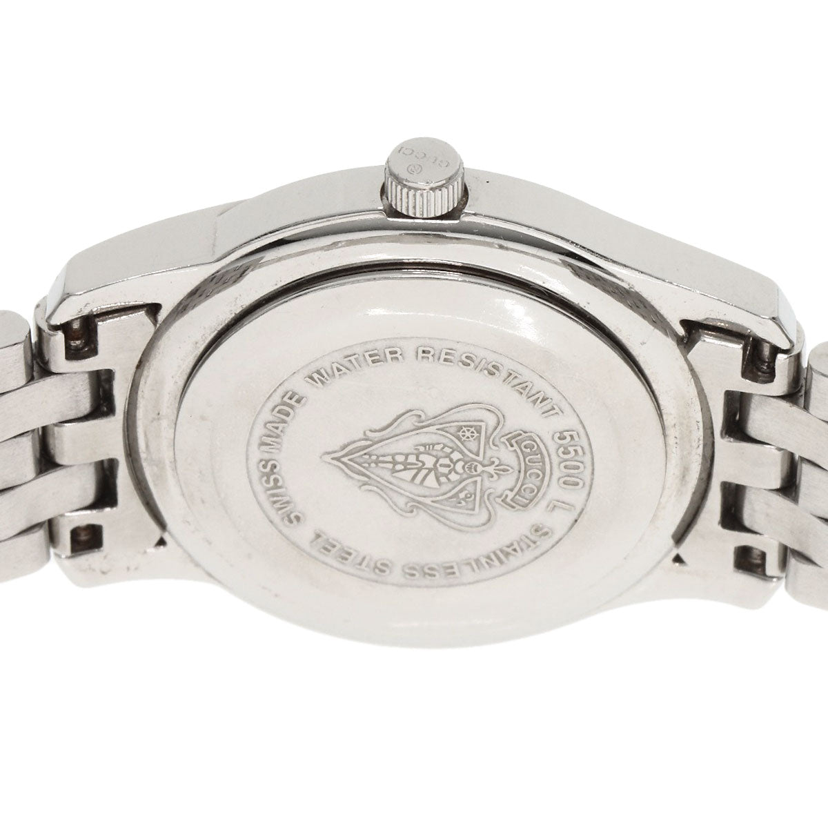 GUCCI Watches Quartz 5500L Stainless Steel Silver Round face white dial