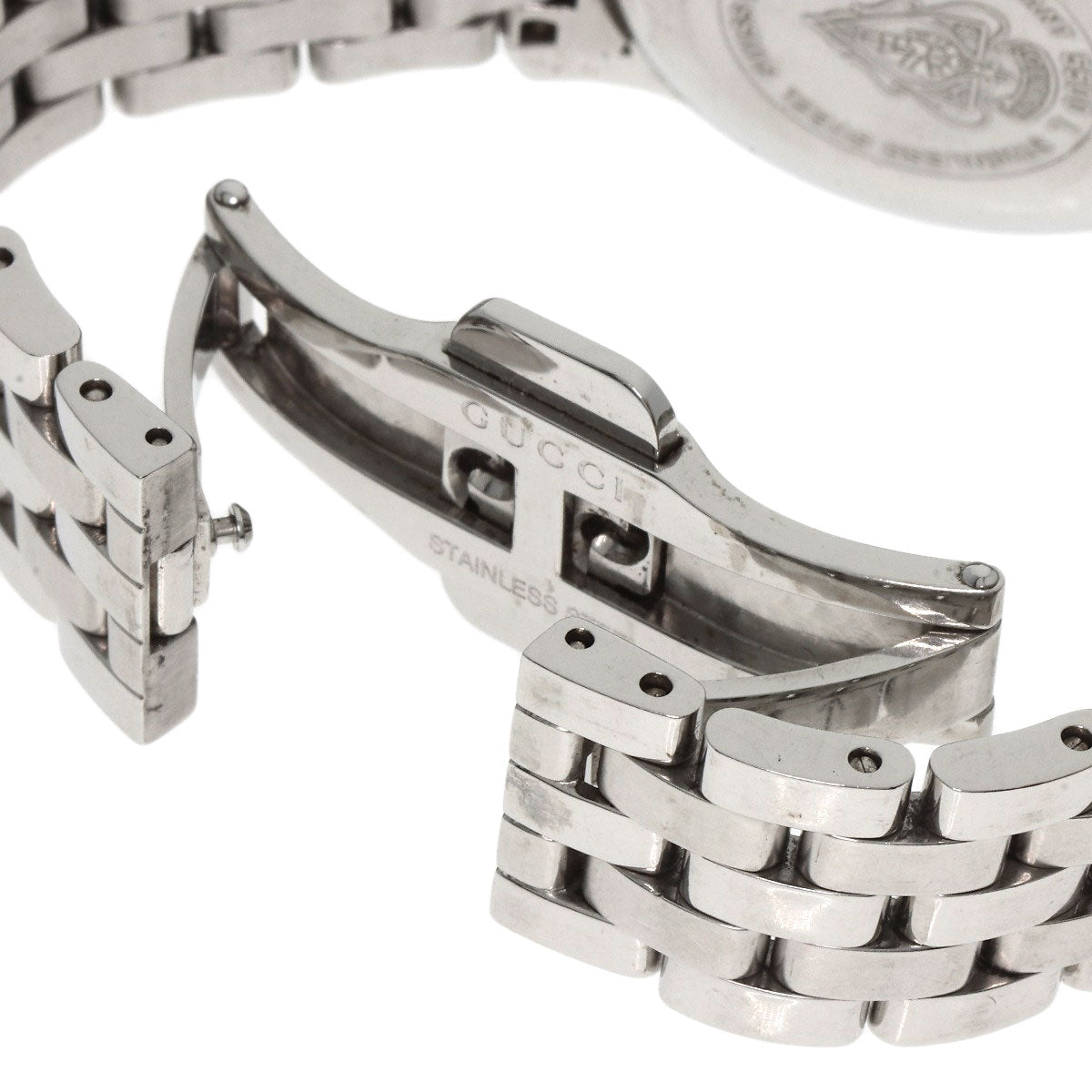 GUCCI Watches Quartz 5500L Stainless Steel Silver Round face white dial