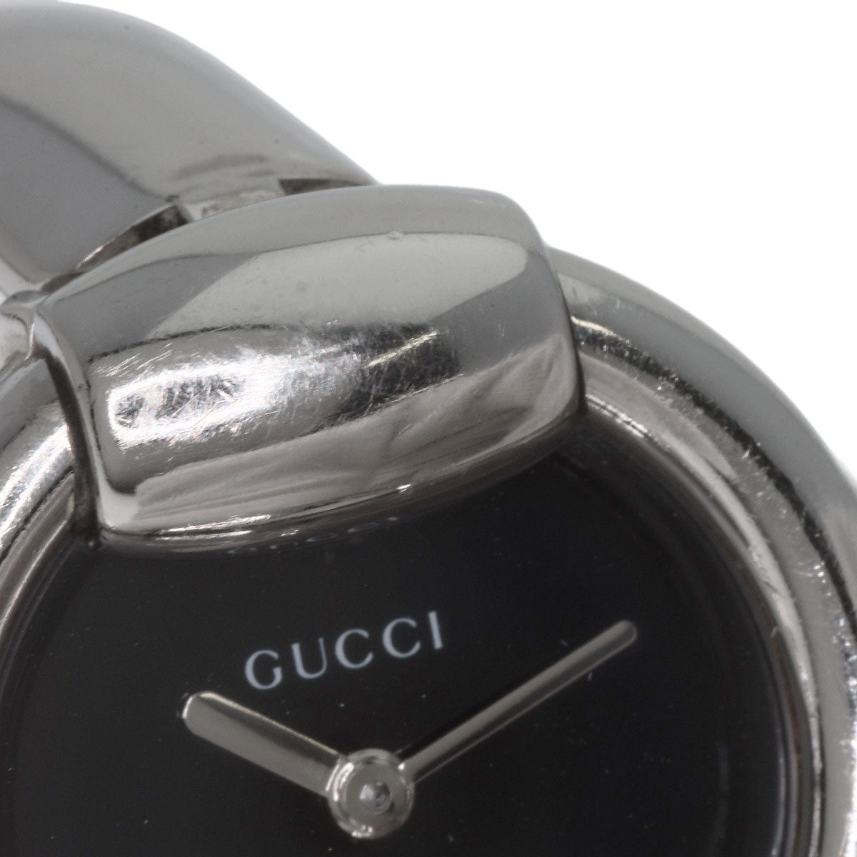 GUCCI Watches Quartz 1400L Stainless Steel Silver Round face black dial