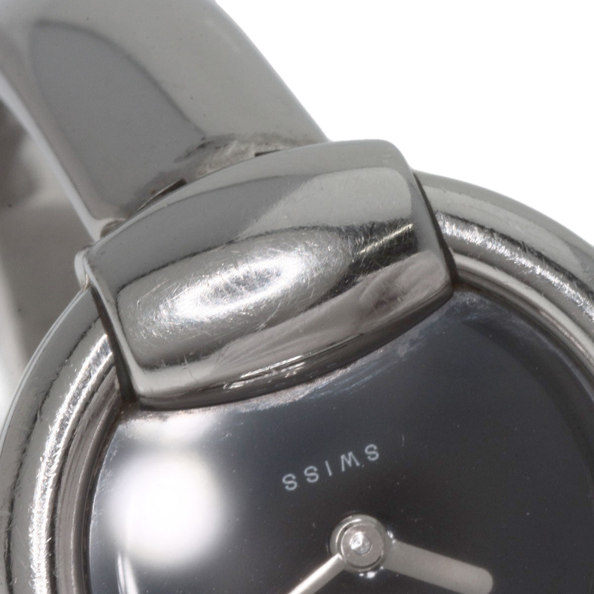 GUCCI Watches Quartz 1400L Stainless Steel Silver Round face black dial