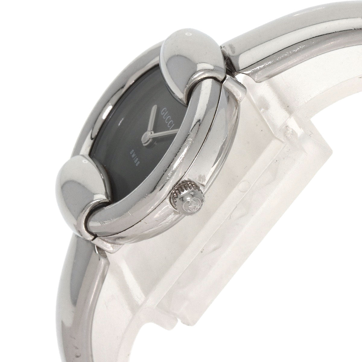 GUCCI Watches Quartz 1400L Stainless Steel Silver Round face black dial