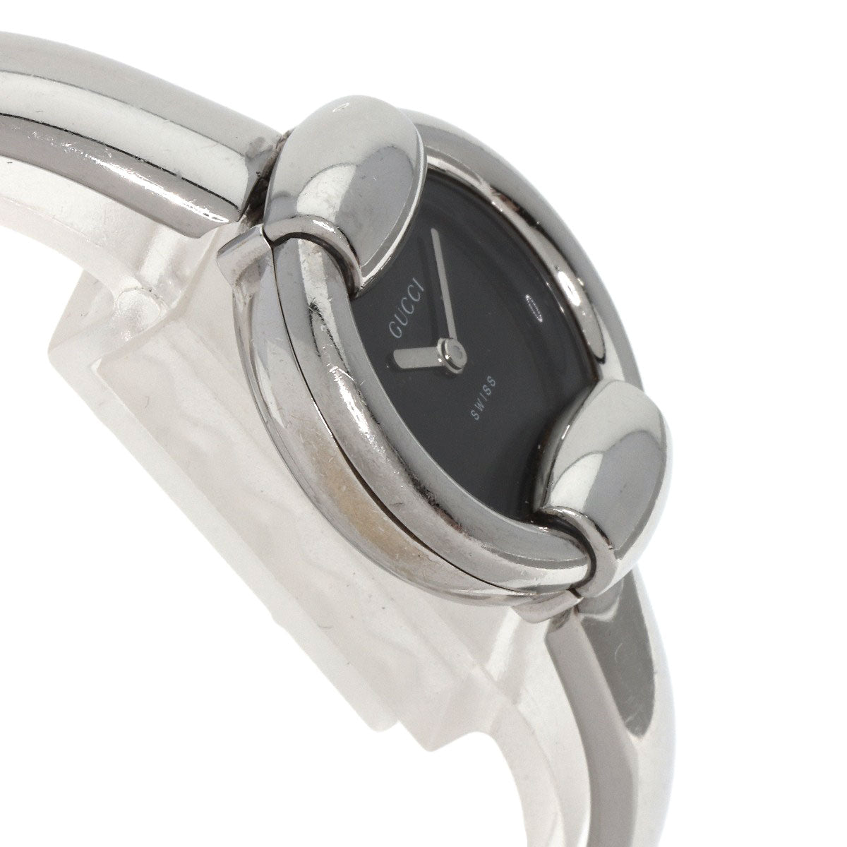 GUCCI Watches Quartz 1400L Stainless Steel Silver Round face black dial