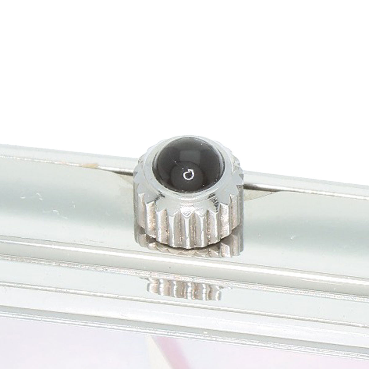 GUCCI Watches Quartz 1500L Stainless Steel Silver Square face Pink shell dial