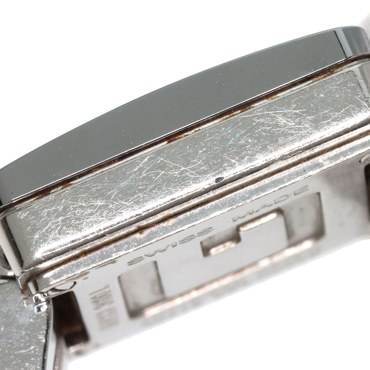 GUCCI Watches Quartz 3600L Stainless Steel Silver G Square Orange dial