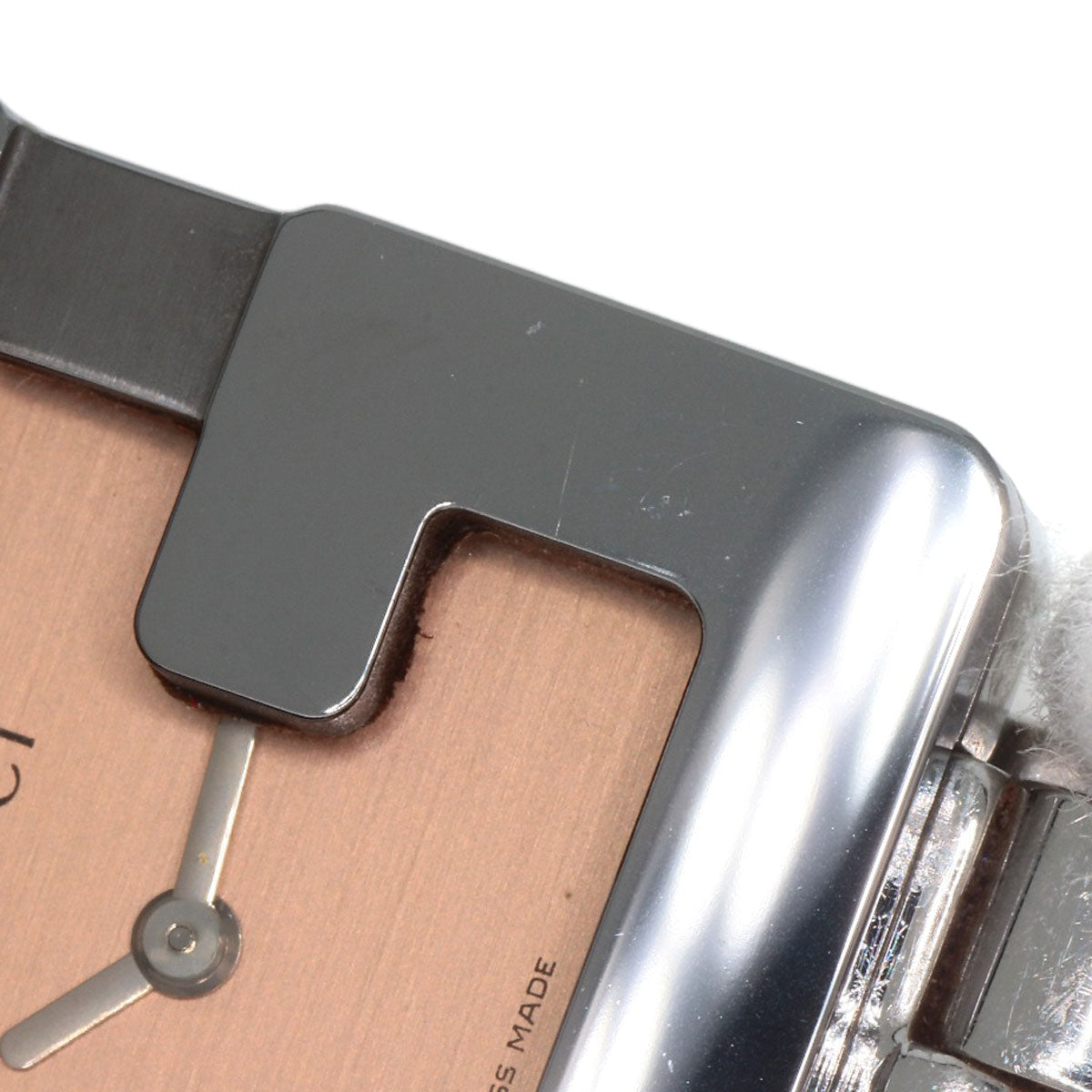 GUCCI Watches Quartz 3600L Stainless Steel Silver G Square Orange dial
