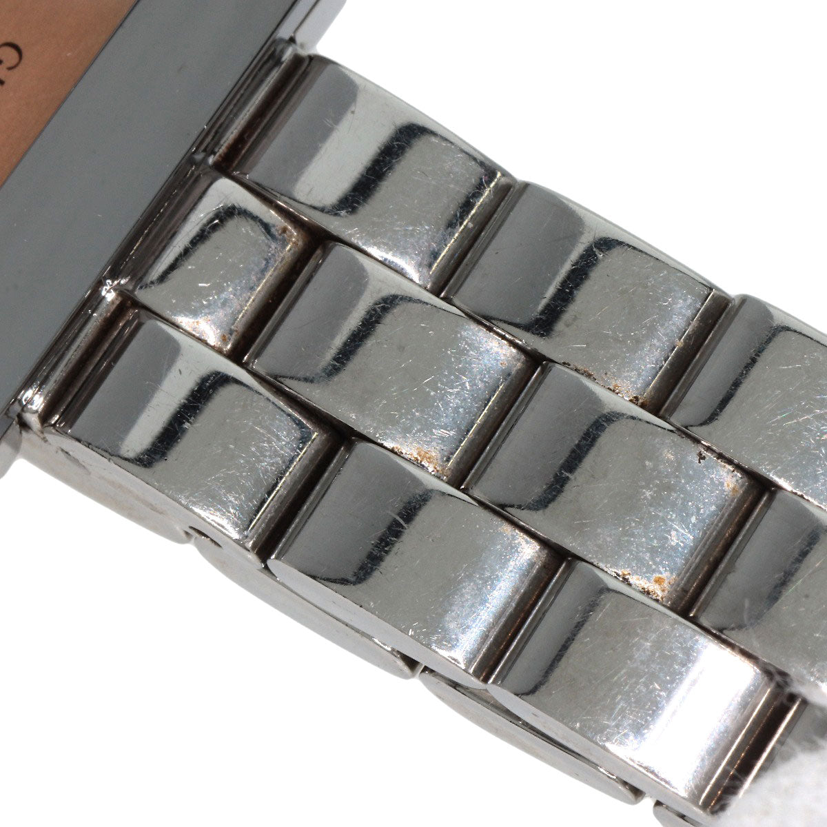 GUCCI Watches Quartz 3600L Stainless Steel Silver G Square Orange dial