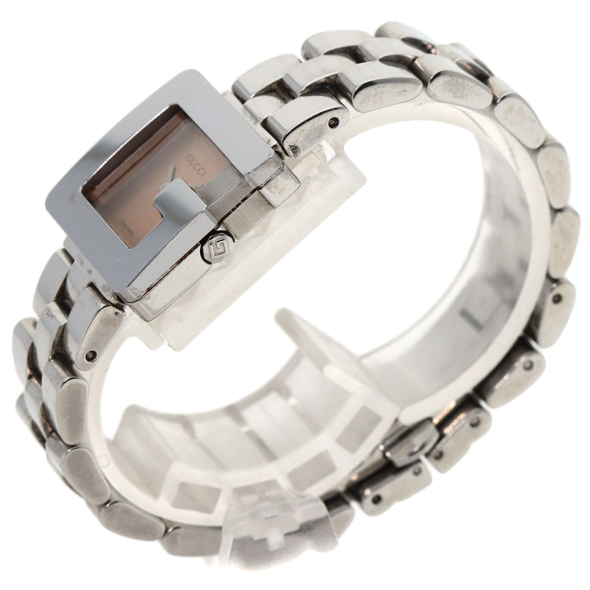 GUCCI Watches Quartz 3600L Stainless Steel Silver G Square Orange dial