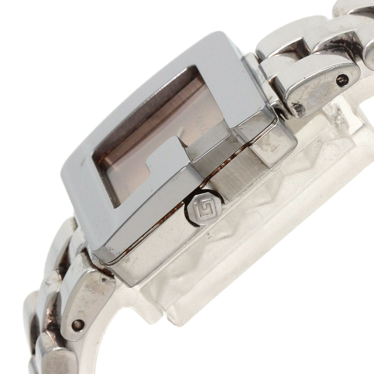GUCCI Watches Quartz 3600L Stainless Steel Silver G Square Orange dial