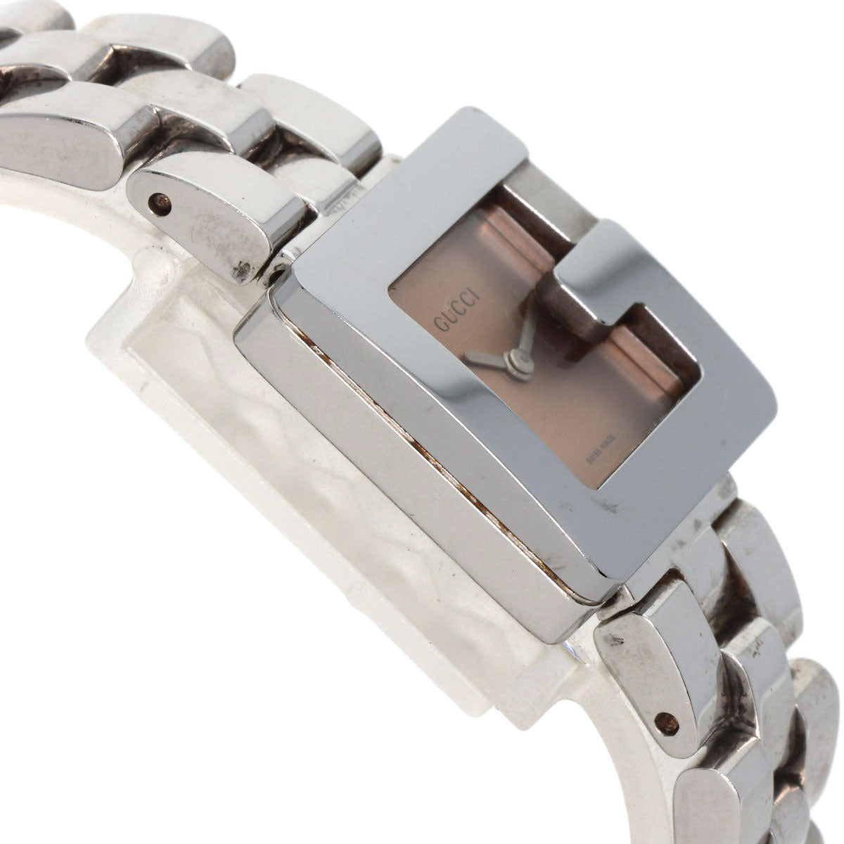 GUCCI Watches Quartz 3600L Stainless Steel Silver G Square Orange dial