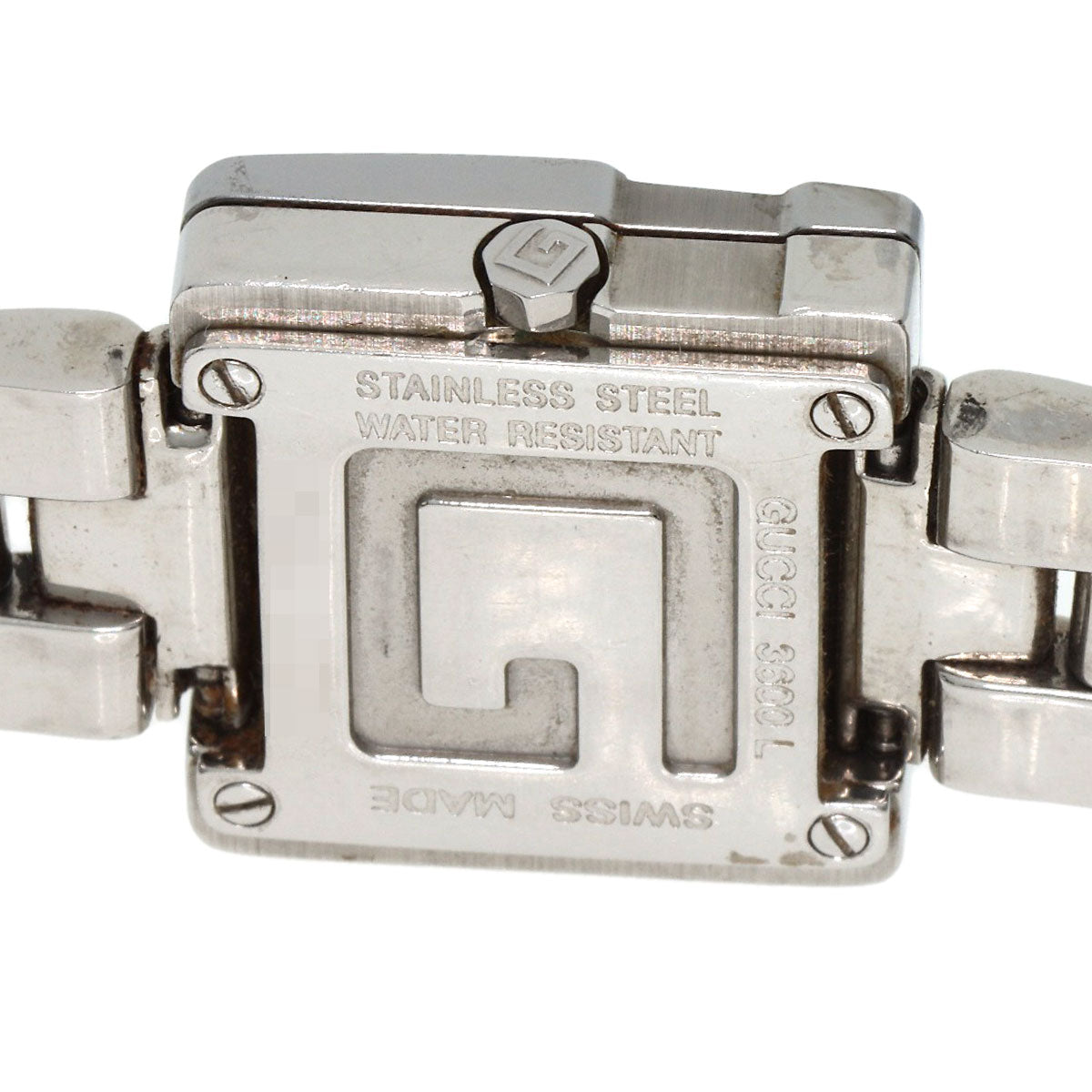 GUCCI Watches Quartz 3600L Stainless Steel Silver G Square Orange dial