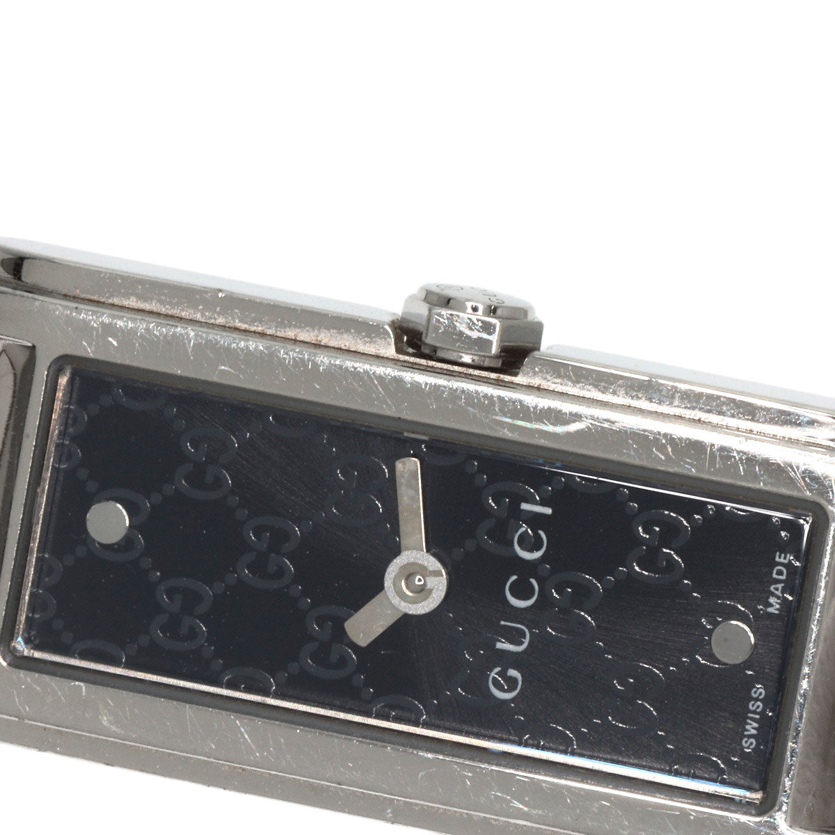 GUCCI Watches Quartz 109 Stainless Steel Silver G line black dial