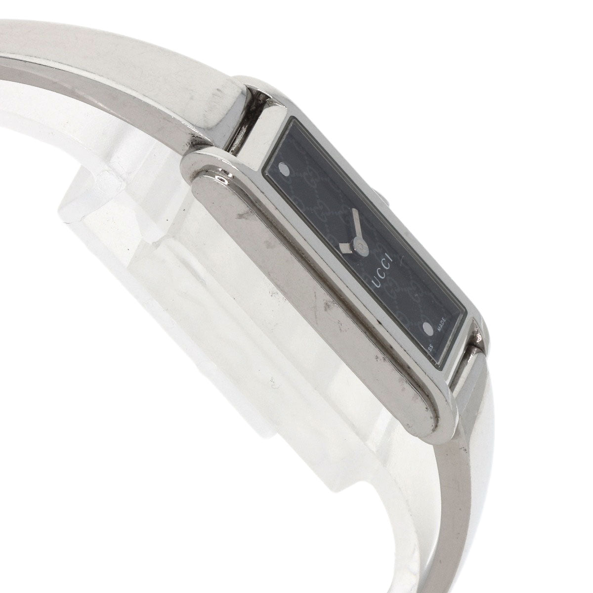 GUCCI Watches Quartz 109 Stainless Steel Silver G line black dial