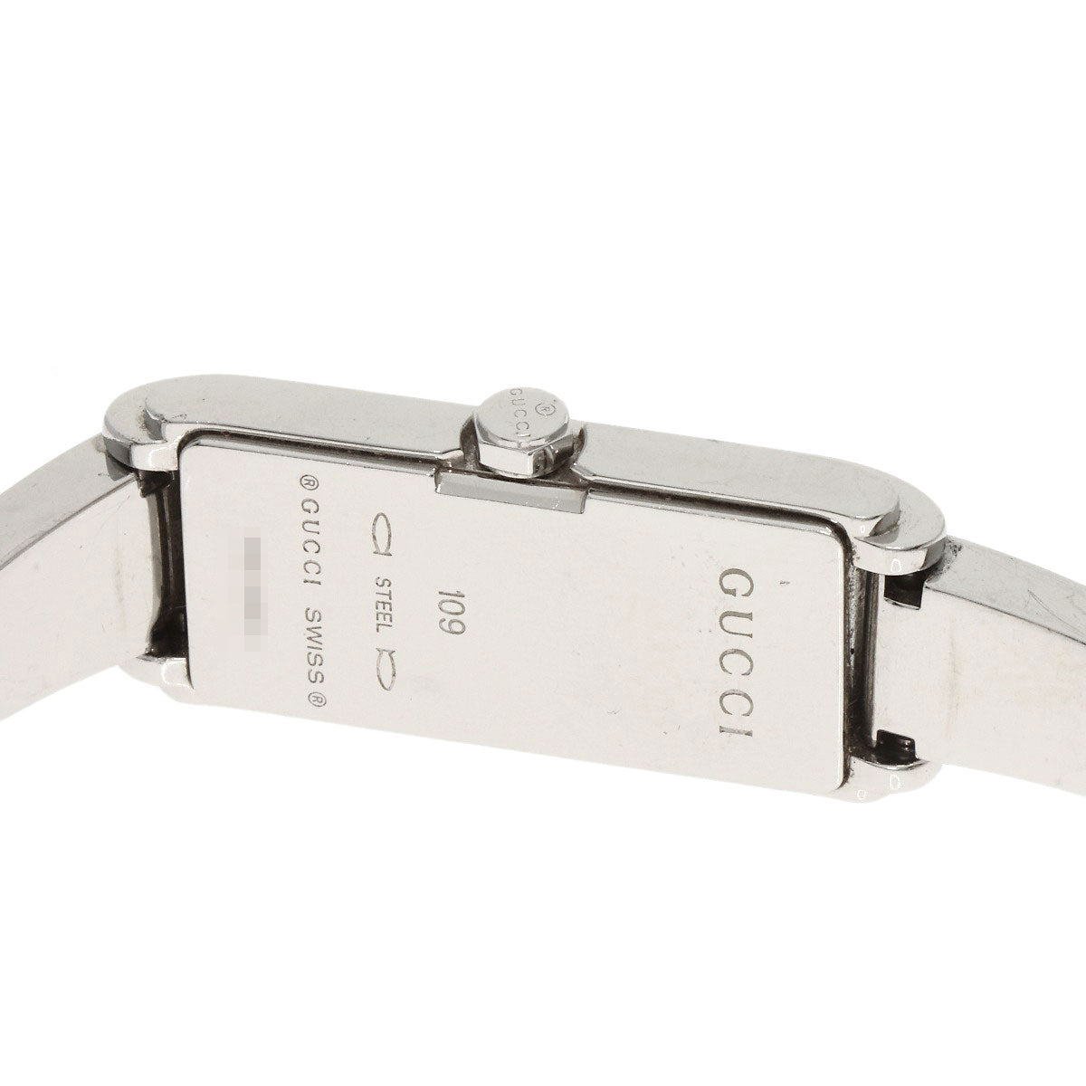 GUCCI Watches Quartz 109 Stainless Steel Silver G line black dial