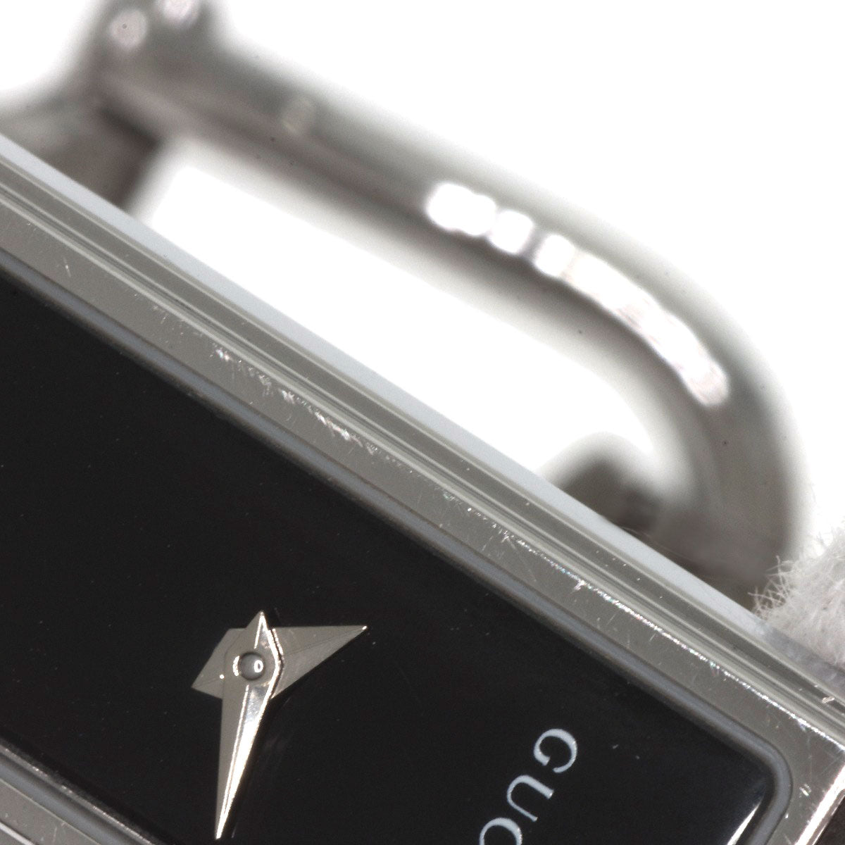 GUCCI Watches Quartz 1500L Stainless Steel Silver Square face black dial