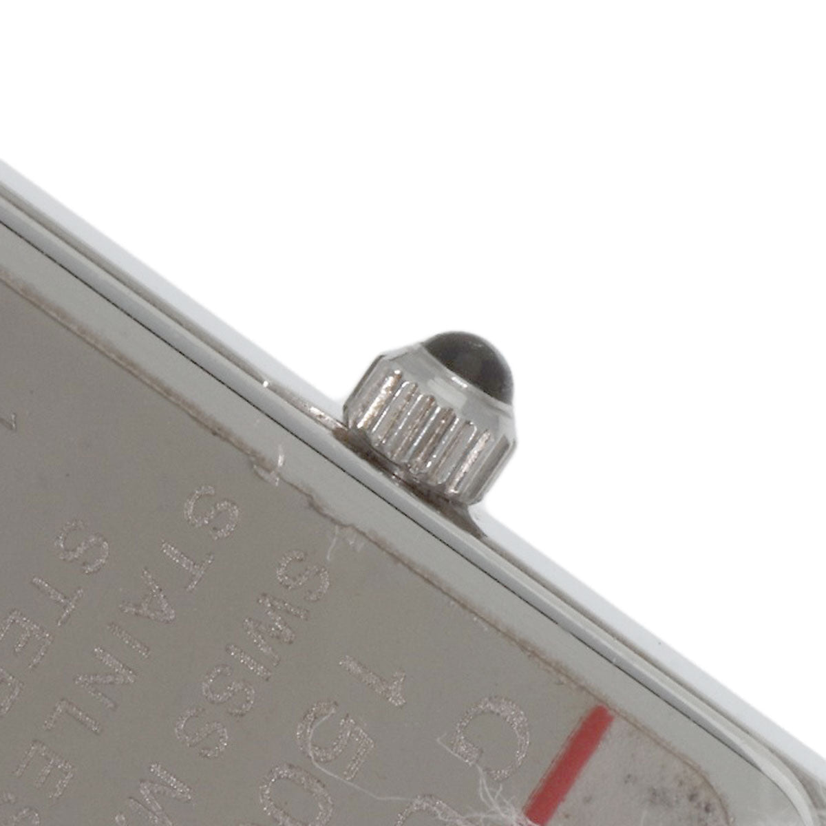 GUCCI Watches Quartz 1500L Stainless Steel Silver Square face black dial