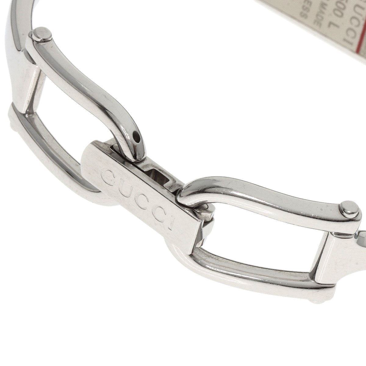 GUCCI Watches Quartz 1500L Stainless Steel Silver Square face black dial