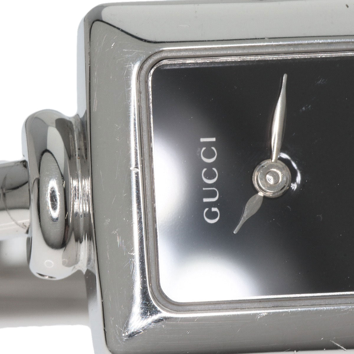 GUCCI Watches Quartz 1900L Stainless Steel Silver Square face black dial